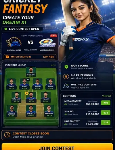 Kashi (kashi) fantasy cricket & matchday visual 3